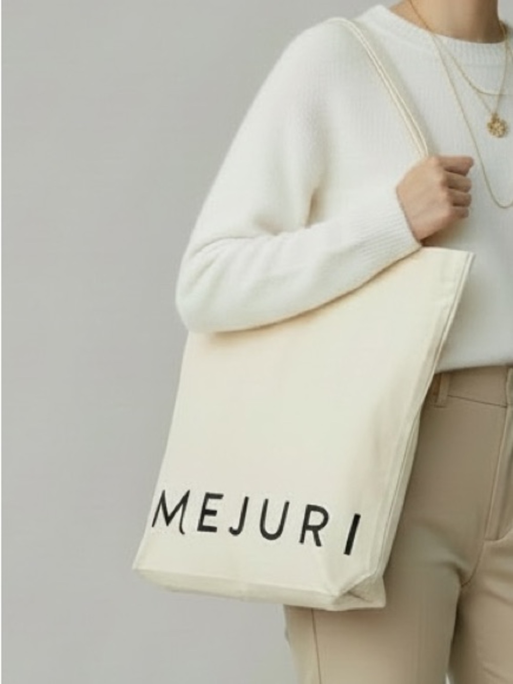 🥯 Mejuri Canvas Tote Bag ~ 12.5x15”